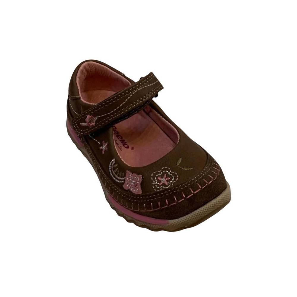 NEW BEEKO girls cora maryjane shoes in brown